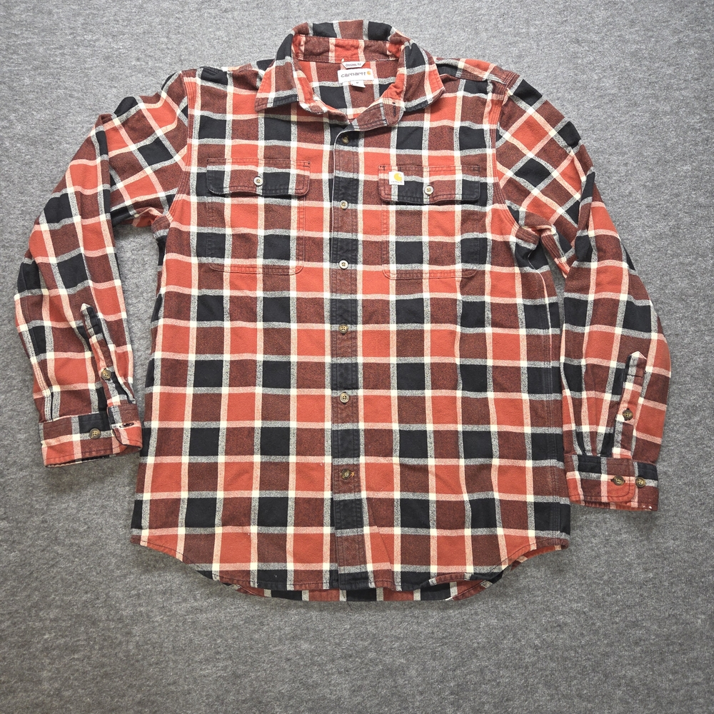 Carhartt Medium Flannel Red and Black Checkered Shirt